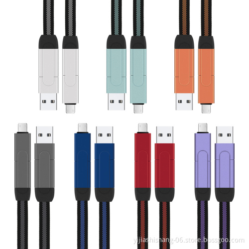 1M OTG Type C Light ning Usb Cable Fast Charging Charger Micro Usb Data Cables 10 in 1 Usb Charging Cable